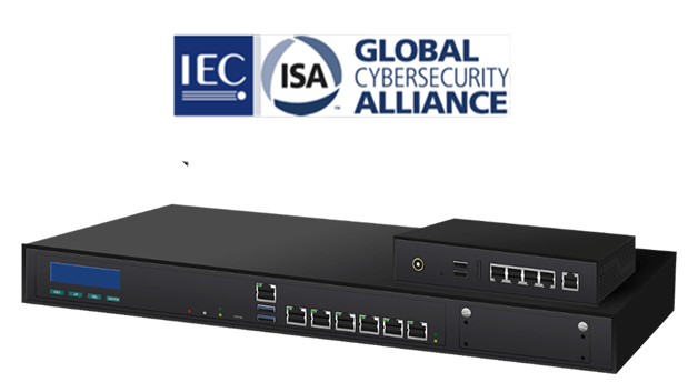 Appliance de rede industrial com certificação IEC/ISA Global Cybersecurity Alliance