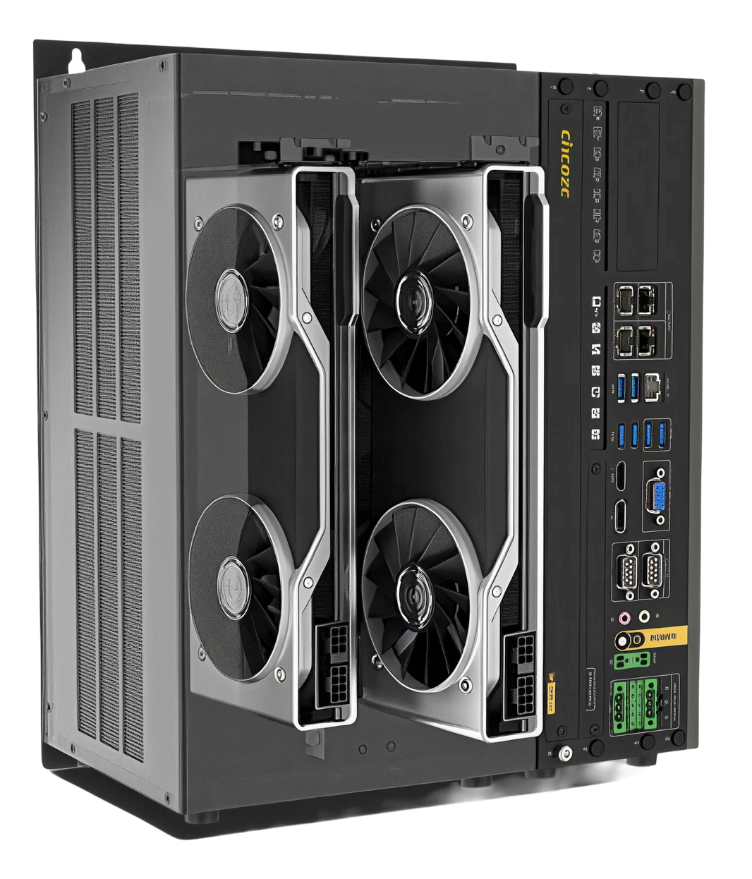 GP-3000 vista frontal com painel de conectores