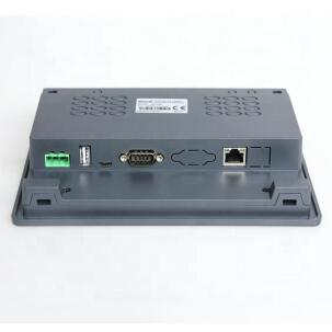IHM industrial GL043E com tela TFT 4,3 polegadas, resolução 480x272px, 16,77 milhões de cores, proteção IP65, alimentação 24VDC e interfaces RS232, RS422, RS485 e Ethernet
