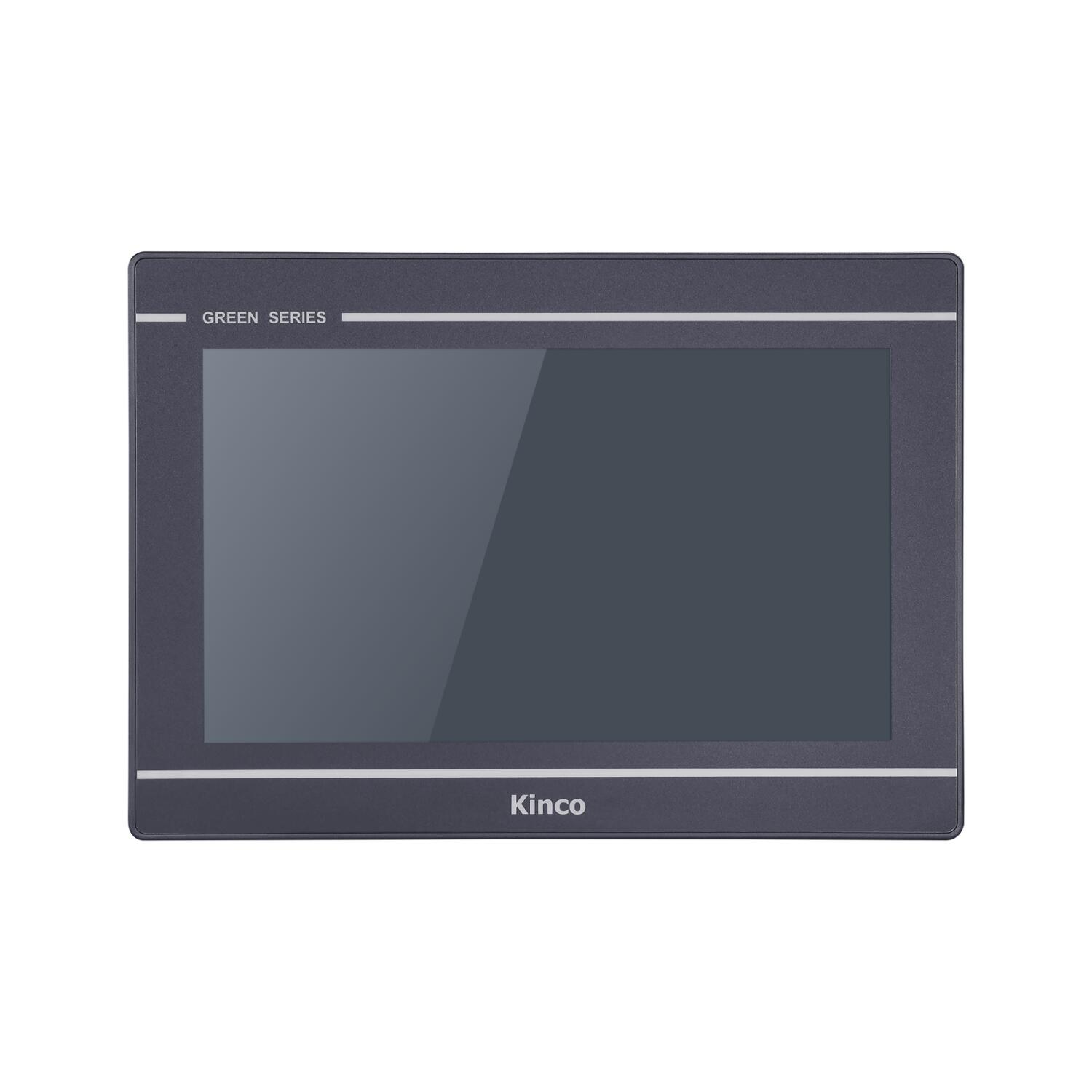 IHM industrial GL100 com tela TFT 10,1 polegadas, resolução 1024x600px, 16,77 milhões de cores, proteção IP65, alimentação 24VDC e interfaces RS232, RS422, RS485 e armazenamento USB