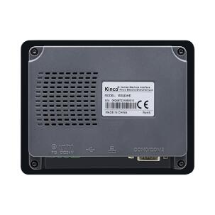 IHM industrial M2043HE com tela TFT 4,3 polegadas, resolução 800x480px, 16 milhões de cores, proteção IP65, alimentação 24VDC, Ethernet 10/100 Mbps e interfaces RS232, RS422, RS485