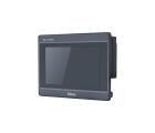 IHM industrial M2070HE com tela TFT 7 polegadas, resolução 1024x600px, 16,77 milhões de cores, proteção IP65, alimentação 24VDC, Ethernet 10/100 Mbps e interfaces RS232, RS422, RS485