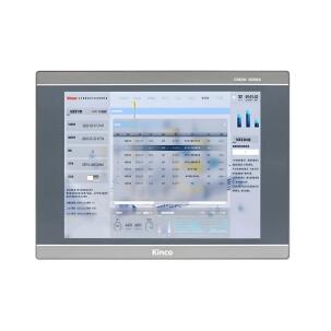 IHM industrial G2150E2 com tela TFT resistiva 15 polegadas, resolução 1024x768px, 16,77 milhões de cores, brilho 350 cd/m², contraste 2500:1, CPU 1,5GHz, 4GB eMMC, 512MB RAM, proteção IP65, dual Ethernet e interfaces RS232, RS422, RS485