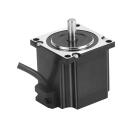 Motor de passo NEMA23 57AM13-6.35 com torque 1,3Nm, corrente de fase 3A, ângulo de passo 1,8°, flange 57mm, eixo 8mm, comprimento 55mm, resistência 0,42Ω, indutância 1,5mH e proteção IP40