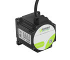 Motor de passo NEMA23 57AM13-6.35 com torque 1,3Nm, corrente de fase 3A, ângulo de passo 1,8°, flange 57mm, eixo 8mm, comprimento 55mm, resistência 0,42Ω, indutância 1,5mH e proteção IP40
