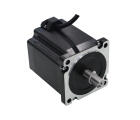 Motor de passo NEMA34 86AM65-14 com torque 6,5Nm, corrente de fase 6,0A, ângulo de passo 1,8°, flange 86mm, eixo 14mm, comprimento 98mm, resistência 0,47Ω, indutância 4,18mH e proteção IP40