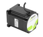 Motor de passo NEMA34 86AM65 com torque 6,5Nm, corrente de fase 6,0A, ângulo de passo 1,8°, flange 86mm, eixo 12,7mm, resistência 0,47Ω, indutância 4,18mH e proteção IP40