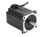 Motor de passo NEMA34 86AM65 com torque 6,5Nm, corrente de fase 6,0A, ângulo de passo 1,8°, flange 86mm, eixo 12,7mm, resistência 0,47Ω, indutância 4,18mH e proteção IP40