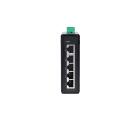 Switch Ethernet industrial COM-ISNGL2-205 Layer 2 com 5 portas RJ45 10/100Mbps, fonte redundante DC24V alimentação 9-24V, proteção IP40 e montagem trilho DIN para automação industrial e redes SCADA