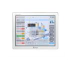 IHM industrial F2150E2 com tela TFT resistiva 15 polegadas, resolução 1024x768px, 16,77 milhões de cores, CPU 1,8GHz, 1GB RAM, 8GB eMMC, LAN Gigabit e interfaces RS232, RS422, RS485