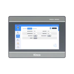 IHM industrial G2070HE com tela TFT resistiva 7 polegadas, resolução 1024x600px, 16,77 milhões de cores, brilho 450 cd/m², CPU 1,5GHz, 4GB eMMC, 512MB RAM, proteção IP65, Ethernet 10/100 Mbps e interfaces RS232, RS422, RS485