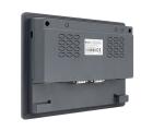 IHM industrial G2070HE com tela TFT resistiva 7 polegadas, resolução 1024x600px, 16,77 milhões de cores, brilho 450 cd/m², CPU 1,5GHz, 4GB eMMC, 512MB RAM, proteção IP65, Ethernet 10/100 Mbps e interfaces RS232, RS422, RS485