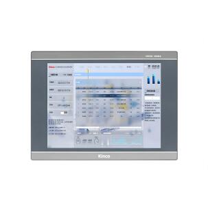 IHM industrial G2150E2 com tela TFT resistiva 15 polegadas, resolução 1024x768px, 16,77 milhões de cores, brilho 350 cd/m², contraste 2500:1, CPU 1,5GHz, 4GB eMMC, 512MB RAM, proteção IP65, dual Ethernet e interfaces RS232, RS422, RS485