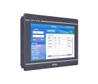 IHM industrial GL100E com tela TFT 10,1 polegadas, resolução 1024x600px, 16,77 milhões de cores, proteção IP65, alimentação 24VDC, Ethernet 10/100 Mbps, USB Host e interfaces RS232, RS422, RS485