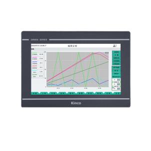 IHM industrial GL2100E com tela TFT resistiva 10,1 polegadas, resolução 1024x600px, 16,2 milhões de cores, CPU 1GHz, 256MB RAM, 4GB armazenamento, proteção IP65, Ethernet 10/100 Mbps e interfaces RS232, RS422, RS485