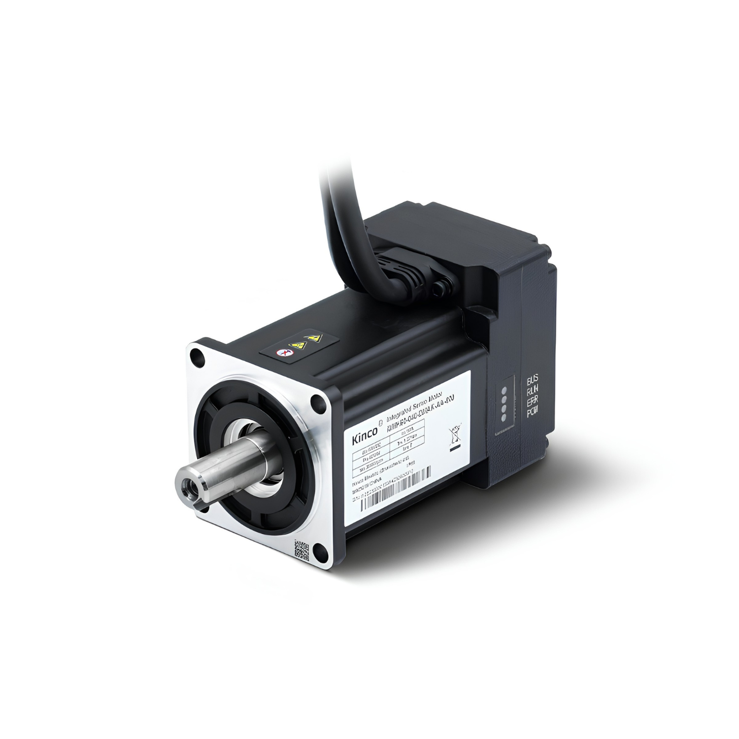 Servo motor ISMK60-020-DMBK-AA-000 com potência 200W, alimentação 220VAC, torque 0,64Nm, velocidade 3000RPM, encoder absoluto multivolta, inércia 0,176 kg·cm², corrente 7A, freio integrado e proteção IP65