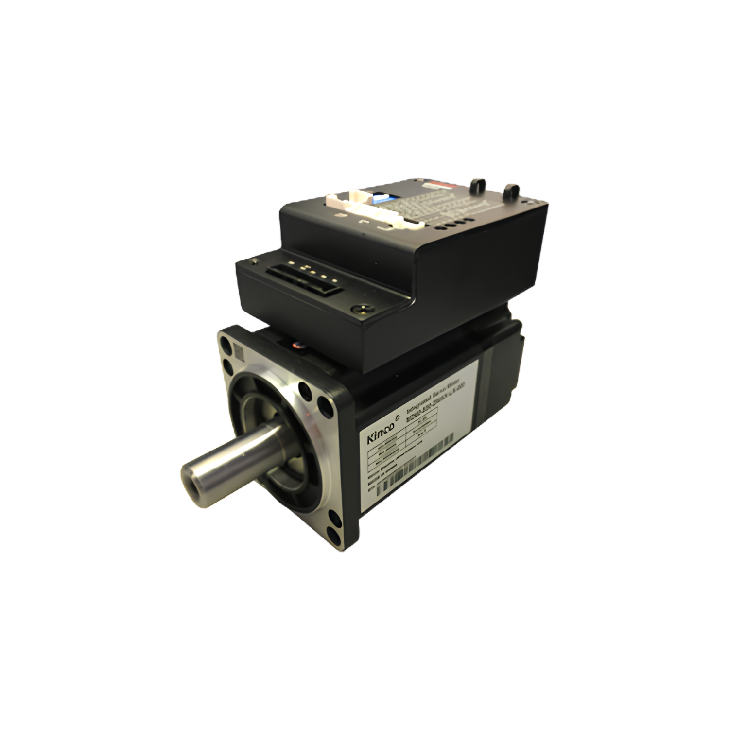 Servo motor integrado MD60-040-DMAK-CA-000 com potência 400W, tensão 20-72VDC, torque nominal 1,27Nm, velocidade 3000RPM, encoder eletromagnético, corrente nominal 10A pico 36A, inércia 0,405 kg·cm², comunicação CANopen RS232 e proteção IP20