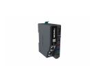 Módulo escravo EtherCAT RB-1100 Decowell com duas portas RJ45 100Mbps, suporte a 32 expansões, alimentação 24VDC, terminais push-in, largura 34mm, fixação em trilho DIN e proteção IP20