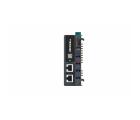 Módulo escravo EtherCAT RB-1100 Decowell com duas portas RJ45 100Mbps, suporte a 32 expansões, alimentação 24VDC, terminais push-in, largura 34mm, fixação em trilho DIN e proteção IP20