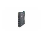 Módulo de expansão RB-5054 Decowell com 4 saídas analógicas configuráveis 16 bits, faixas 0-5V, 0-10V, ±5V e ±10V, terminais push-in, largura 12mm, fixação em trilho DIN e proteção IP20