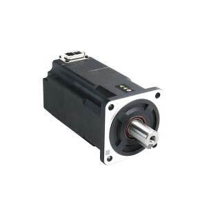 Servo motor SMK80S-0100-30VAK-5LSA com flange 80x80mm, potência 1000W, alimentação 220VCA, torque 3,18Nm, velocidade 3000RPM, encoder óptico single turn, freio integrado e proteção IP65