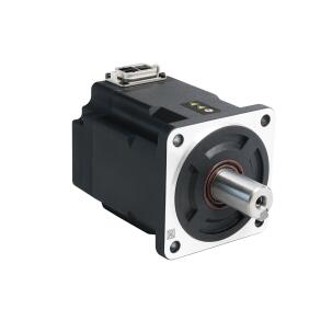 Servo motor SMK80S-0100-30VAK-5LSA com flange 80x80mm, potência 1000W, alimentação 220VCA, torque nominal 3,18Nm, torque máximo 9,54Nm, velocidade 3000-6000RPM, encoder óptico single turn e proteção IP67