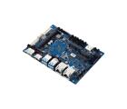 Single Board Computer E395S-IM-AA com processador Intel Apollo Lake X5-E3950 Quad-Core 3,5GHz, suporte DDR3L 1866MHz até 8GB, dual LAN Gigabit, slot Mini PCIe, saídas DisplayPort e HDMI e alimentação 12-24VDC para sistemas embarcados industriais