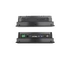 Monitor industrial VIEW-SL08 de 8 polegadas em alumínio com proteção IP65, resolução 1024x768, entradas HDMI DVI e VGA, alimentação DC 12V, montagem em painel parede ou suporte VESA para automação e controle industrial