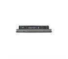 Monitor industrial VIEW-SL156CT de 15,6 polegadas com touch capacitivo, estrutura em alumínio, proteção IP65, resolução Full HD 1920x1080, entradas HDMI DVI e VGA, alimentação DC 12V e montagem em painel parede ou VESA
