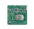 Placa-mãe industrial WADE-8017 Mini-ITX com chipset Intel Q170/C236, socket LGA1151 para Intel Core i3/i5/i7 6ª e 7ª geração, DDR4 até 32GB ECC/Non-ECC, 6 portas COM RS232/422/485, 2 LAN Gigabit, 6x SATA III, PCIe x16 Gen3, Mini PCIe, M.2 e saídas DisplayPort HDMI VGA