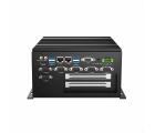 Box PC fanless WEBS-7102-6360UA com processador Intel Core i5-6360U, 8GB RAM, SSD 128GB, 6 portas COM, 2 portas RJ45, HDMI, VGA, 2 slots PCIe e alimentação 9-36VDC para automação industrial