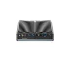 Box PC fanless barebone WEBS-DC-1200-N42-R10 com processador Intel N4200, 2 portas COM, 2 portas RJ45 e alimentação 9-48VDC para automação industrial, SCADA e sistemas embarcados