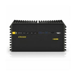 Box PC fanless cabledless WEBS-DS1401-I512B com processador Intel Core i5-12500TE, chipset R680E, 8GB DDR5, SSD 250GB, 2 portas COM, 2 portas RJ45 e alimentação 9-48VDC para automação e controle industrial