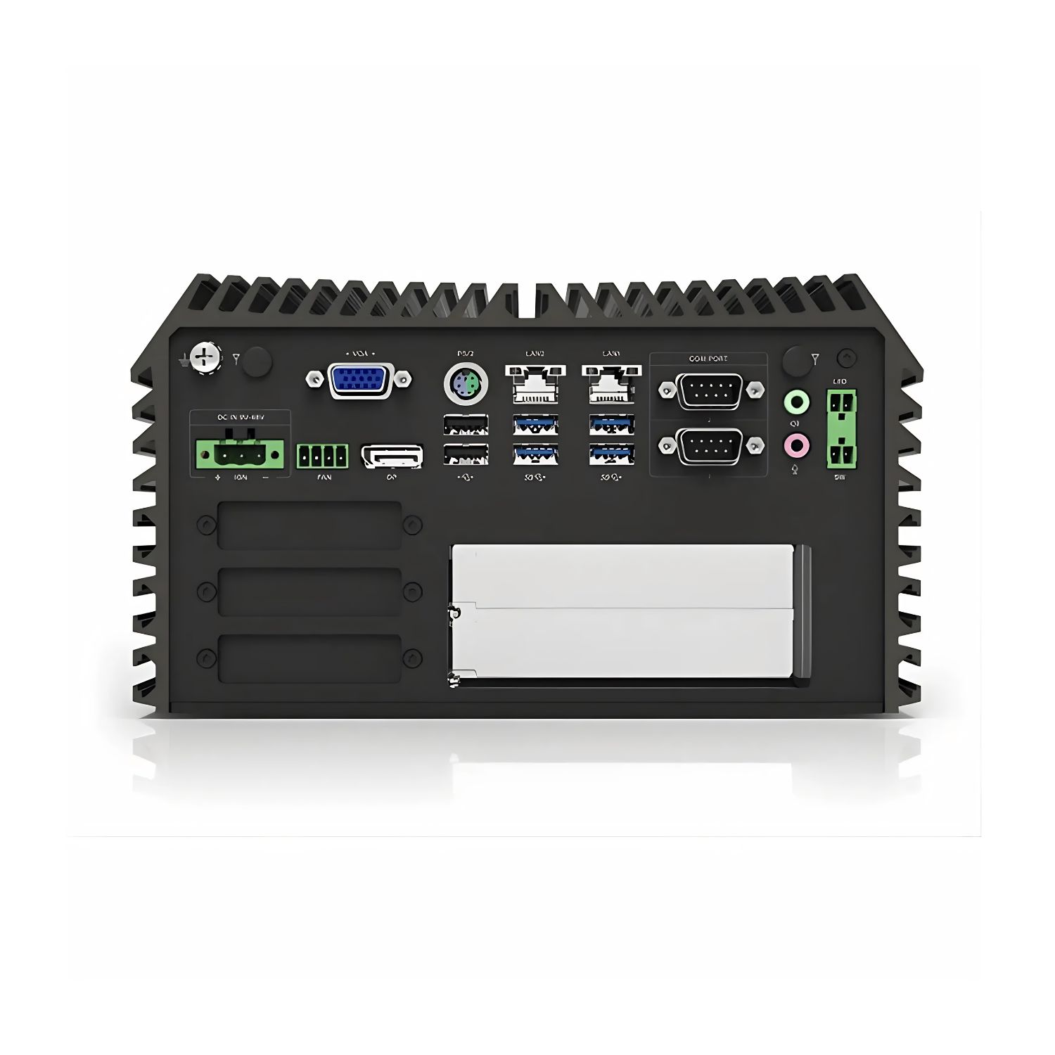 Box PC fanless cabledless WEBS-DS1401-I512B com processador Intel Core i5-12500TE, chipset R680E, 8GB DDR5, SSD 250GB, 2 portas COM, 2 portas RJ45 e alimentação 9-48VDC para automação e controle industrial
