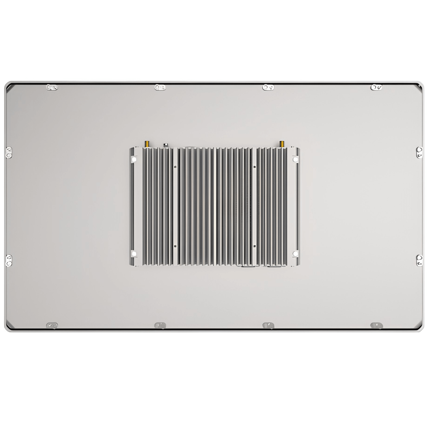Painel PC Industrial Fanless Portwell PULSE-22240C-I51135W11P com tela 24”, touch capacitivo, proteção frontal IP65, Intel Core i5-1135G7, 16GB DDR4, SSD 240GB, Windows 11 Pro, 3 RJ45, 4 USB e 2 COM.