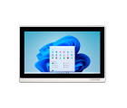 Painel PC Industrial Fanless PULSE 156, código PULSE-22156C-1135G7A, com tela 15,6”, touch capacitivo, proteção frontal IP65, traseira IP20, Intel Core i5-1135G7, 8GB RAM, SSD 120GB, 2 COM, 4 USB e 3 RJ45.