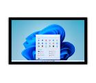 Painel PC Industrial Fanless Portwell PULSE-22240C-I51135W11P com tela 24”, touch capacitivo, proteção frontal IP65, Intel Core i5-1135G7, 16GB DDR4, SSD 240GB, Windows 11 Pro, 3 RJ45, 4 USB e 2 COM.