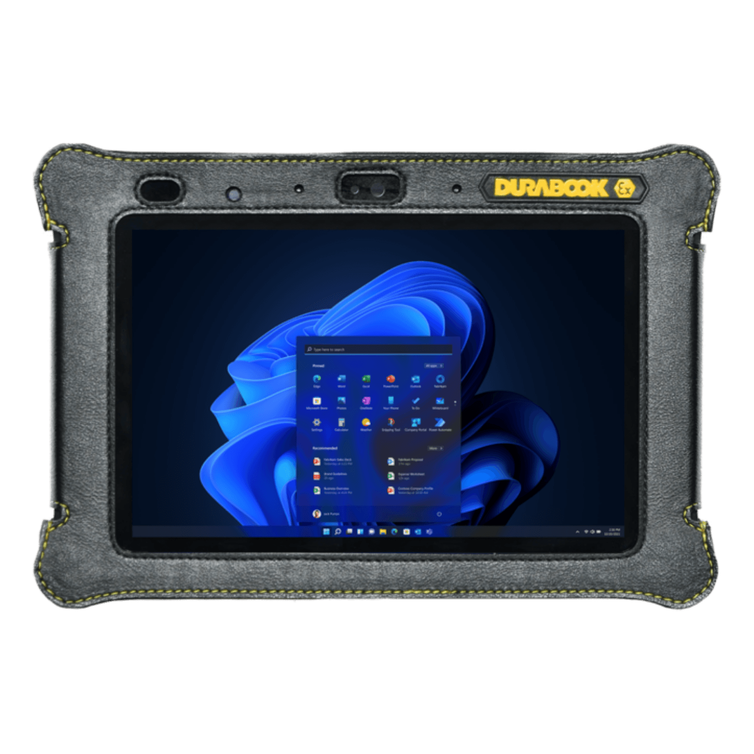 Tablet Industrial EX TB-R8EXI5 Durabook R8-EX com Intel Core i5-1230U, tela touch 8”, 8GB RAM, SSD 128GB, Windows 11 Pro, certificação ATEX Zona 2/22 e proteção IP66.