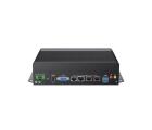 Box PC industrial fanless Portwell WEBS-2414-12555UGW11P com Intel Core i7-1255U, 16GB DDR4 SODIMM, SSD 500GB, 6x COM RS-232, 4x LAN RJ45 GbE, 4x USB, HDMI, VGA, entrada 9–36VDC e Windows 11 Pro para automação industrial, SCADA, controle serial e monitoramento.