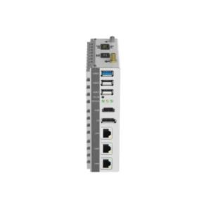 Box PC Industrial Fanless WEBS-PC6017, código WEBS-PC6017FW11P, com Intel Processor N97, 16GB DDR4 SO-DIMM, SSD mSATA 250GB, Windows 11 Pro, 3 portas LAN, RS232, RS485, USB 3.0, USB 2.0, HDMI, DisplayPort, alimentação DC 12~24V e instalação em trilho DIN.
