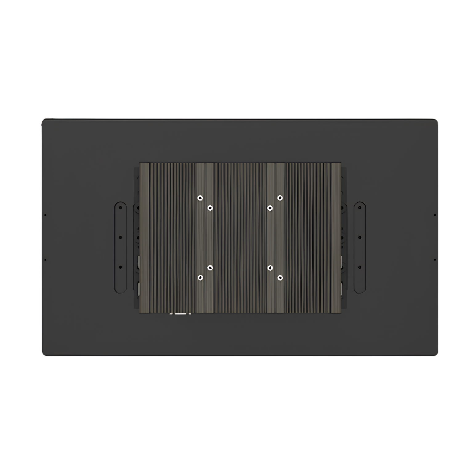 Painel PC Industrial Fanless CINCO-121R-P2202-I7H com tela 21,5” touch resistivo, proteção frontal IP65, SSD 1TB, interfaces COM, RJ45 e USB para automação industrial.
