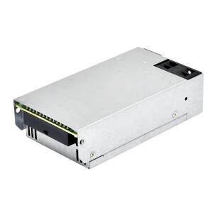 Fonte de alimentação industrial Seasonic SSP-300SUB com potência de 300W, formato Flex ATX v1.0, certificação 80 PLUS Bronze, entrada 100–240VAC, Active PFC, cabeamento modular, fan de 40mm com modo fanless em baixa carga e proteções SCP, OVP e OPP para sistemas compactos, servidores 1U e automação.