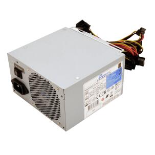 Fonte de alimentação industrial Seasonic SSP-350ES2 com potência de 350W, certificação 80 PLUS Bronze, padrão ATX12V v2.3, entrada 100–240VAC, Active PFC, fan de 80mm, conectores SATA e Molex e proteções contra curto-circuito, sobretensão e sobrepotência.