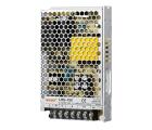 Fonte chaveada industrial WEHO WH-RS150W24, referência LRS-150-24, com saída 24VDC 6,5A, potência 150W, entrada 90–240VAC e 127–370VDC, caixa metálica ventilada, convecção natural e proteções contra sobrecarga, sobrecorrente e curto-circuito para automação industrial e painéis elétricos.