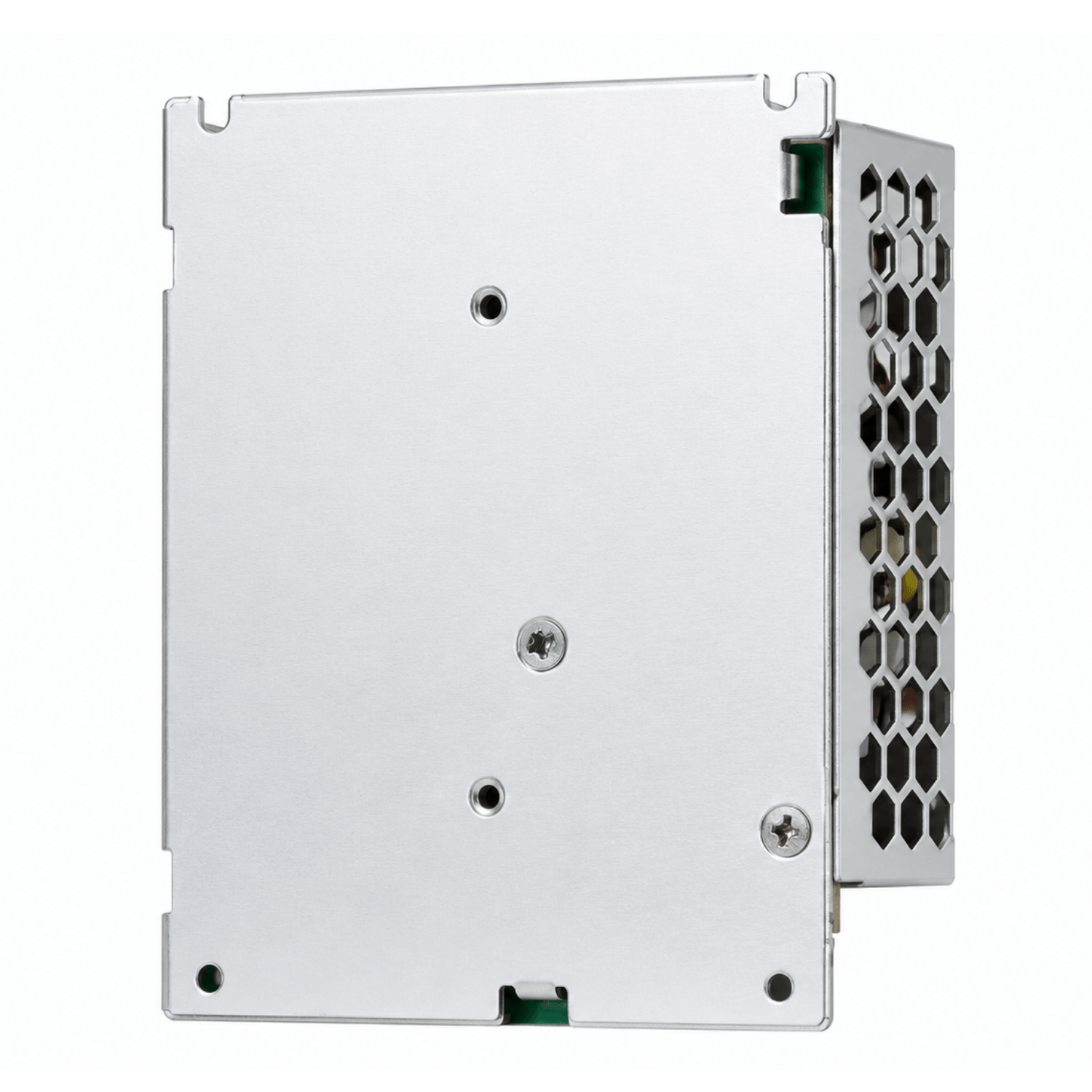 Fonte chaveada industrial WEHO WH-RS35W12, referência LRS-35-12, com saída 12VDC 3A, série 35W, entrada 85–264VAC e 120–373VDC, caixa metálica, convecção natural e proteções contra curto-circuito, sobrecarga, sobretensão e sobretemperatura para automação industrial e painéis elétricos.