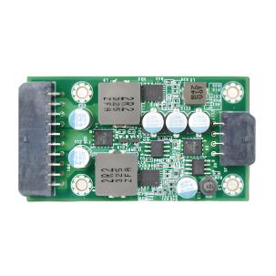 Fonte DC/DC industrial Portwell APZ-3028, referência GADIWA-B1120, com entrada 12VDC, saída ATX, potência contínua de 120W, pico de 160W, design fanless e formato board type para sistemas embarcados industriais.