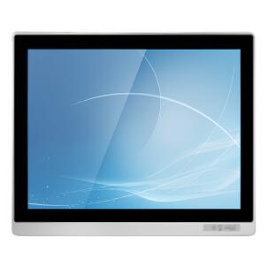 Monitor Industrial FRAME-22101CTDP com tela 10,1”, touch capacitivo, proteção frontal IP65, traseira IP20, entradas HDMI, DisplayPort e VGA, alimentação DC 9~36V e montagem em painel para automação industrial.
