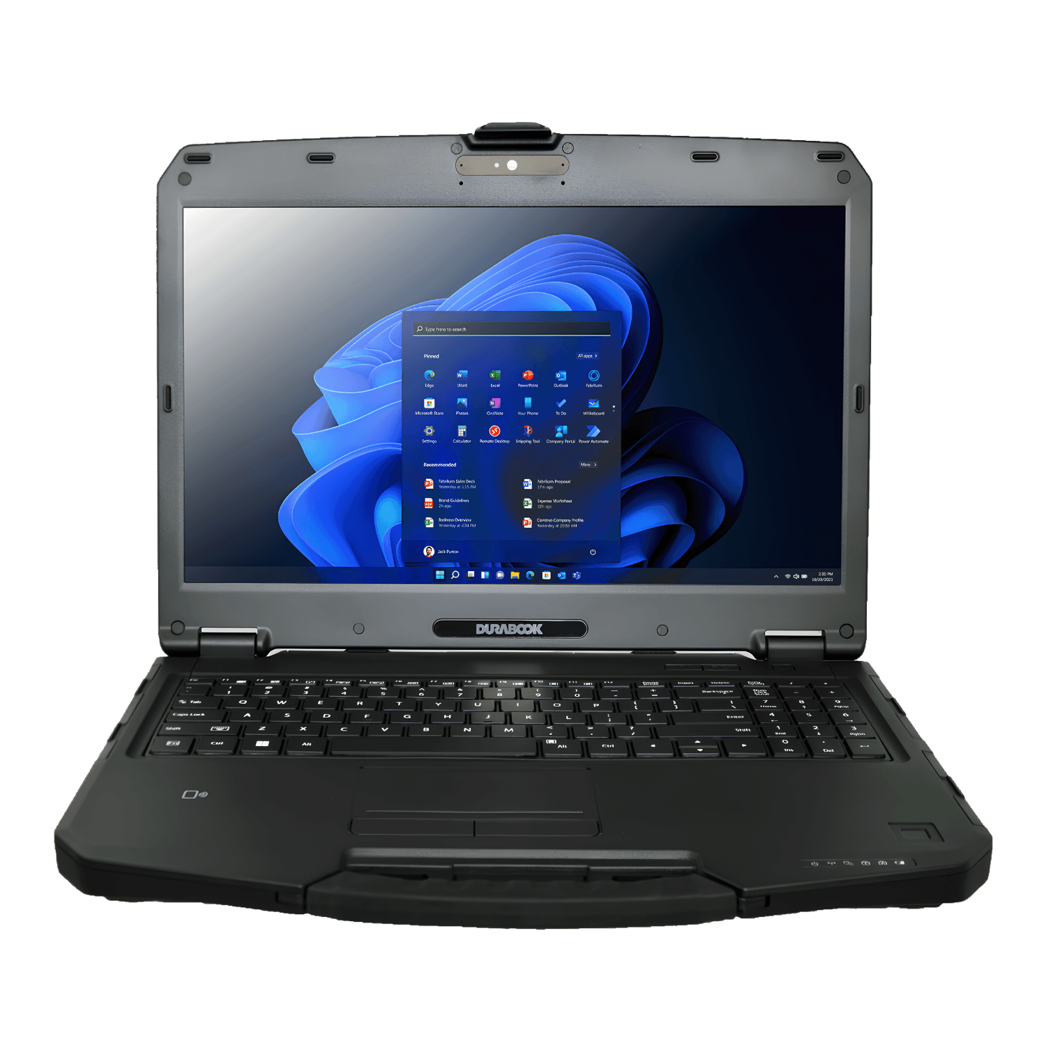 Notebook Industrial NB-S15I5E Durabook S15 com Intel Core i5-1235U, tela 15,6” Full HD, 32GB DDR5, SSD 256GB, proteção IP5X, Wi-Fi 6, Bluetooth e Windows 11 Pro.
