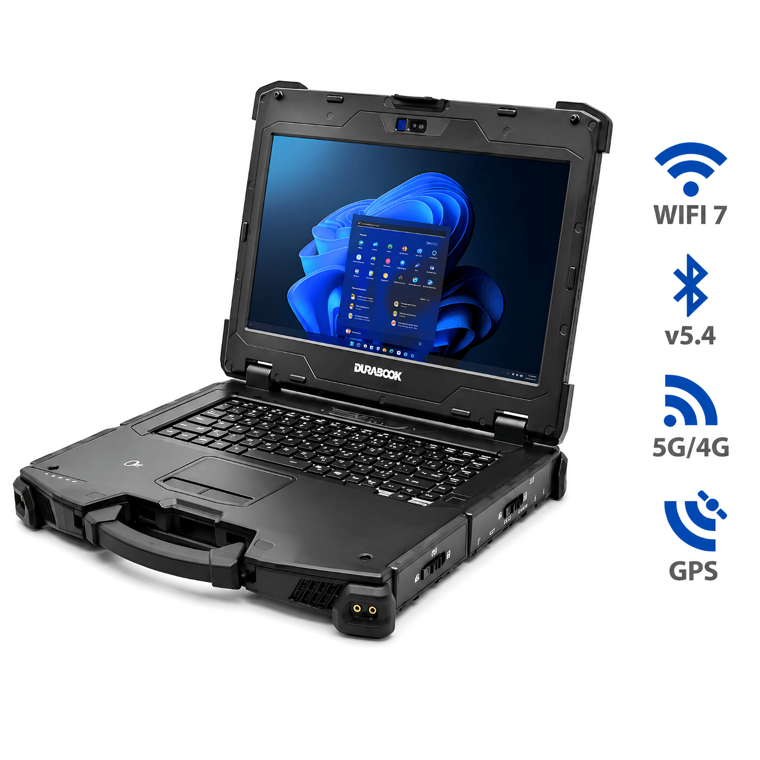 Notebook Industrial Fully Rugged NB-Z14L-U7155UPW11P Durabook Z14I com Intel Core Ultra 7 155U, tela touch 14”, 32GB DDR5, SSD NVMe 512GB, IP66, Wi-Fi 7, Bluetooth 5.4 e Windows 11 Pro.