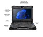 Notebook Industrial Fully Rugged NB-Z14L-U7155UPW11P Durabook Z14I com Intel Core Ultra 7 155U, tela touch 14”, 32GB DDR5, SSD NVMe 512GB, IP66, Wi-Fi 7, Bluetooth 5.4 e Windows 11 Pro.